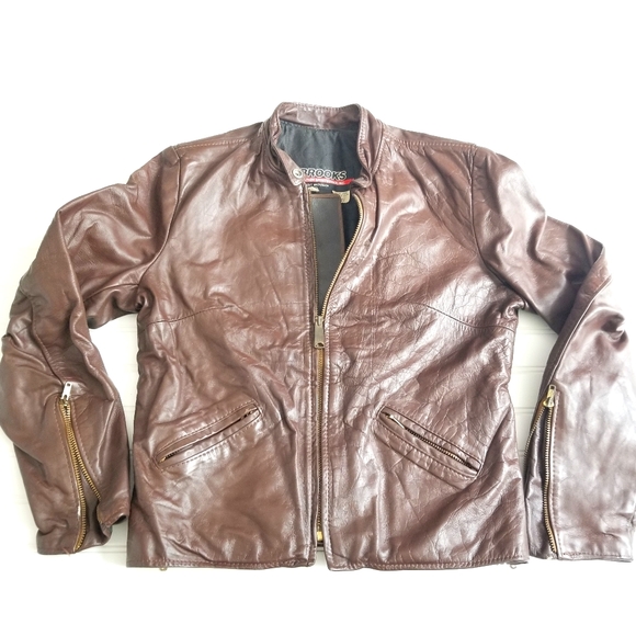 brooks jackets brown
